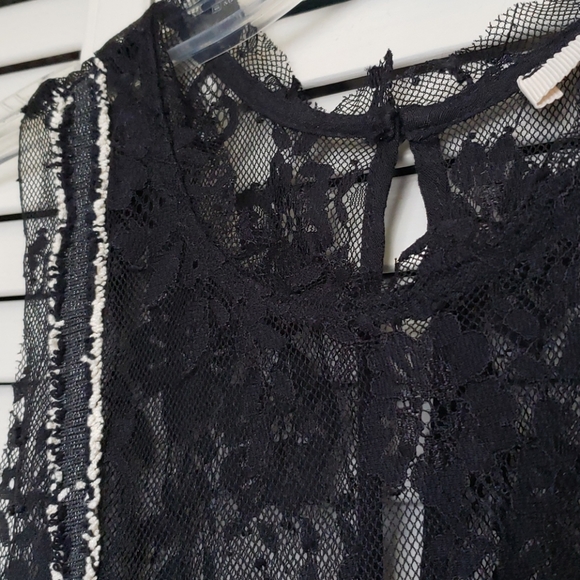 Anthro Elodie Lace Detail Dress, Black, Size S - Picture 10 of 10
